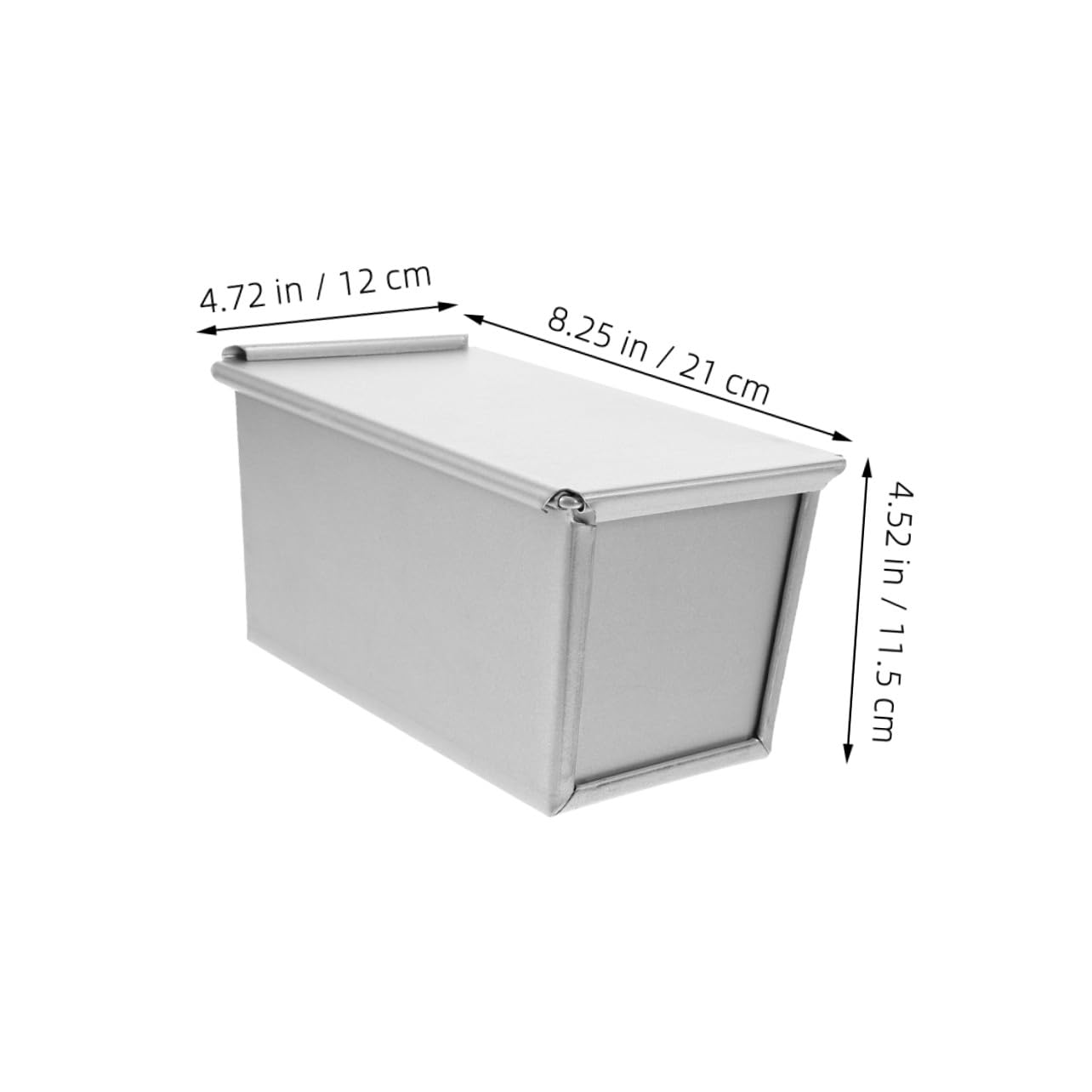 NOLITOY Molde Rectangular para Tostadas de Aluminio Antiadherente Tapa para Hornear Pan Bandeja para Hornear Pan