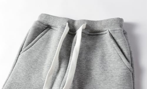 Mud Kingdom Girls Boys Drawstring Sweatpants Solid Colors Elastic Waist Slant Pockets 2-10 Years3