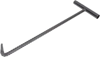 Shutters Seal Puller Metal Manhole Cover Hook T- Shape Hook Drain Grate and Manhole Cover Lifter Sewer Hook Hook Steel Handy Lift Hook Car Rust Repair Kit Matraque Telescopique