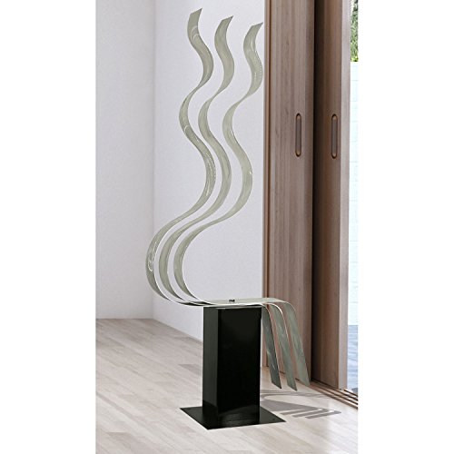 Statements2000 Modern Metal Sculpture Art Indoor Outdoor Decor By Jon Allen, Silver Transitions #TOP5