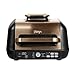 Produktbild Ninja Foodi MAX PRO Grill & Heißluftfritteuse [AG651EUCP] Amazon Exclusive, 7 Kochfunktionen, 2 Grillplatten, 3,8 L, Kupfer/Schwarz