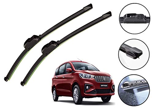 Image of Auto Hub Car Wiper Blades Compatibility With Maruti Suzukii Ertiga 2019 - Set of 2 Pcs (D-22,P-16)