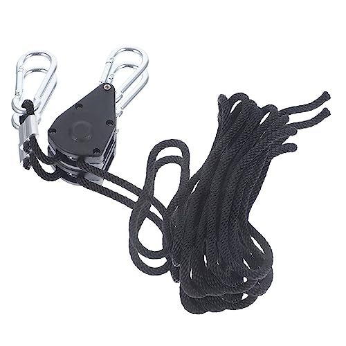 Cintres à corde réglables Toddmomy avec poulies métal pour lampes de croissance