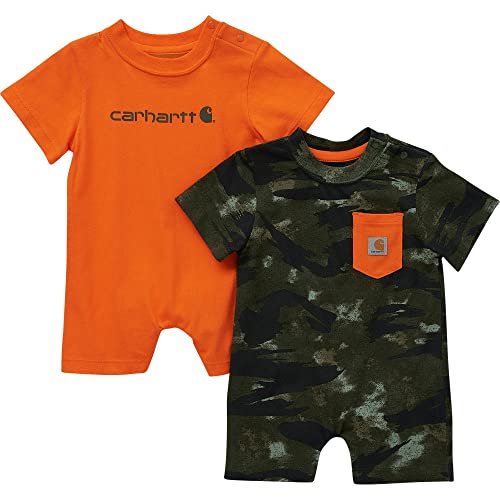 Image of Carhartt baby-boys Short-sleeve 2-piece Romper Setinfant-and-toddler-clothing-sets