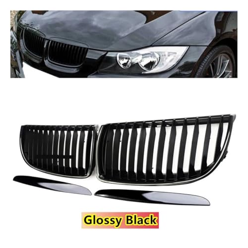 Grilles de calandre avant pour Série 3 E90 E91 2005-2008 contre les clips cassés - 2