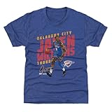 500 LEVEL Jalen Williams Oklahoma City Thunder Slant Youth Shirt (Tri Royal, 8Y Medium)