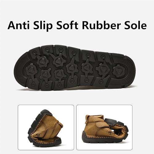 Men's Boots Casual Shoes Loafer Chukka Walking Leather Slip-on Soft Sole Outdoor Walking Driving Fashion Manual Suture4