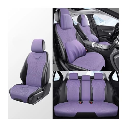 Housses de siège auto violettes en cuir PU : voyagez confortablement en Fiat