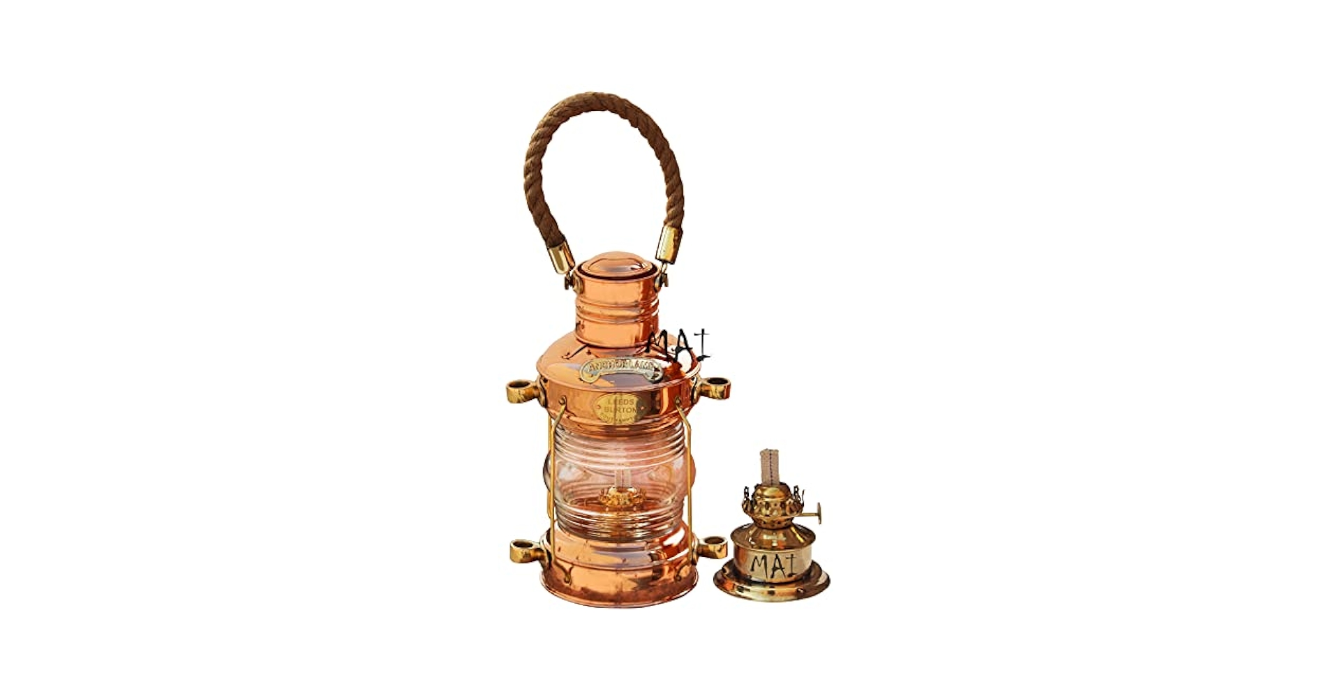 【希少】Leed Burton brass&amp;copper ハリケーンランタン LEEDS BURTON リードバードン ALLBrass真鍮ランタン オイル
