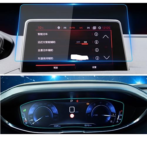 Film tactile de navigation pour Peugeot 3008 protégeant l'écran des voyages en famille