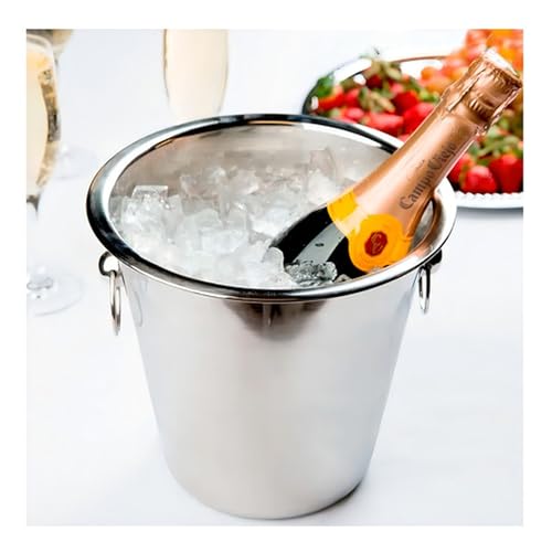 Balde de Gelo em Aço Inox 4,5L para Bar – Ideal para Champanhe, Cerveja e Drinks