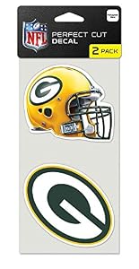 WinCraft NFL Green Bay Packers Perfect Cut Aufkleber, 2 Stück