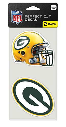 Wincraft NFL Green Bay Packers 47568011 Perfect Cut Decal (Set of 2), 4