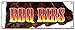BBQ RIBS BANNER SIGN barbque bar-b-q bbq pork smoked southern Texas beef
