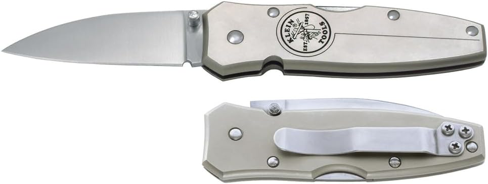 Klein Tools 44001 Lightweight Lockback Knife 2-1/2-Inch Drop-Point Blade
