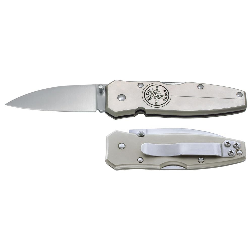Klein Tools 44001 Lightweight Lockback Knife 2-1/2-Inch Drop-Point 