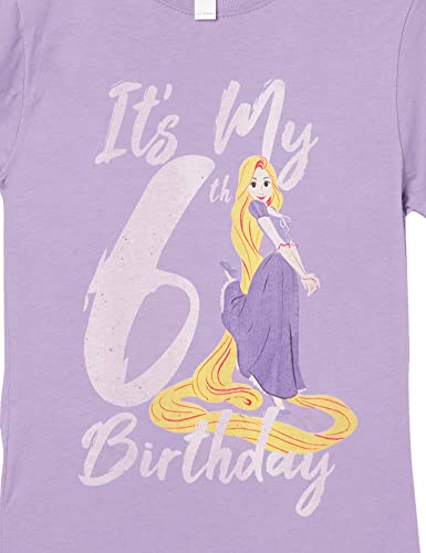 Disney Girl's Rapunzel 6th Birthday T-Shirt2