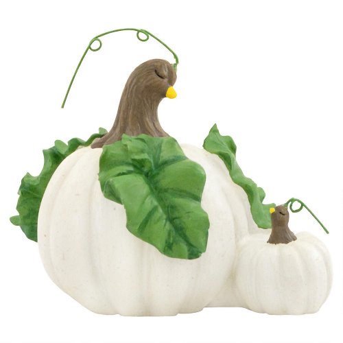 ENESCO Home Grown from Pumpkin Hen and Baby Figurine 3 in