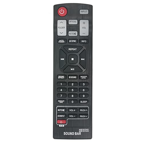 VINABTY AKB73575401 AKB73575402 Replacement Remote Control fit for LG Sound Bar NB3530A NB3730A NB3531A NB3532A S33A1-D NB3520A NB4530B NB4532B NB4540 NB5540 NBN36 NB2420A NB2520A