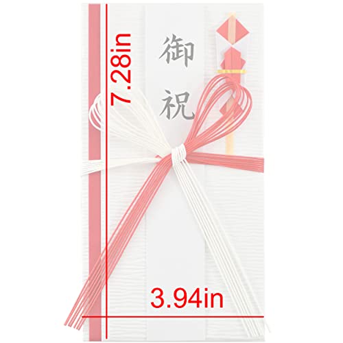 Envelopes de dinheiro de presente para dinheiro Washi Kinpu japonês feitos de papel japonês 19 × 9,5