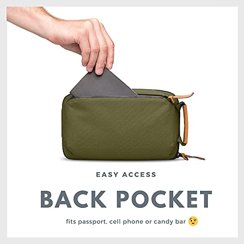 TRIPPED Travel Gear Tech Bag - Organizador de artículos electrónicos pequeño para Viajes, Estuche de Viaje Premium con Detalles de Cuero, Bolsillo de Malla para Cables, Cables y Cargadores - Image 8