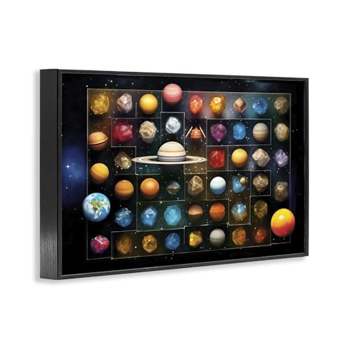 Tableau moderne espace Stupell cadre noir pour mur vide chic
