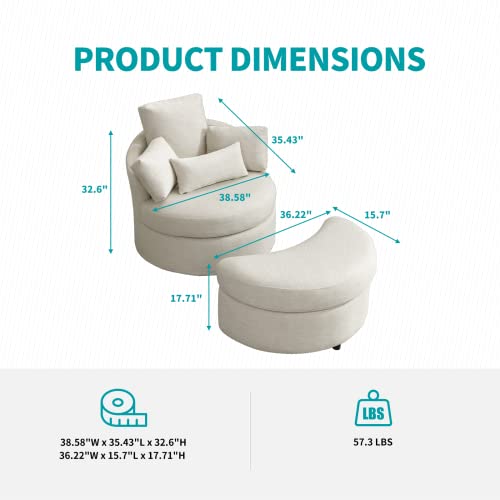 Balus Folding Convertible Ottoman Sofa 4 In 1 Bed, Multi-Function Futon Chair Bed, Adjustable Backrest, Futon Sofa Bed With Throw Pillow, Pull Out Sleeper Sofa Bed Studio Couch (Beige) #TOP1