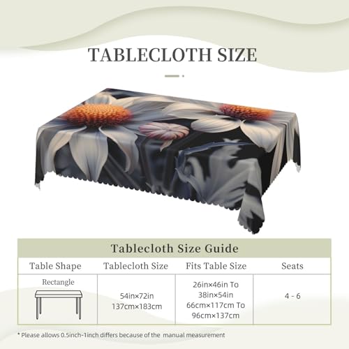 Nappe de table de style rustique fleurie pour banquet et fête