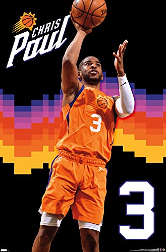 Trends International NBA Phoenix Suns-Chris Paul 21 Wall Poster, 22.375" x 34", Unframed Version