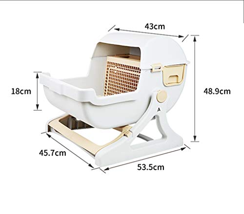 Litière pour chat semi-automatique propre jumbo pour animaux