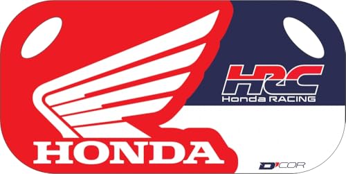 D'cor Visuals Pit Board Compatible with Honda – Reusable Dry-Erase Motocross Board with Marker, Durable Plastic Build for Trackside Communication in MX, SX, Off-Road, and Racing Events