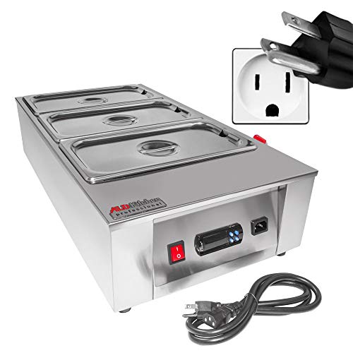 ALDKitchen Chocolate Melting Pot | Digital Control Professional Chocolate Tempering Machine | 3 Tanks for 12 kg of Chocolate | 110V | 1kW