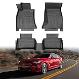 Mixsuper Floor Mats for Kia Stinger 2018-2024 (AWD Models) Car Accessories