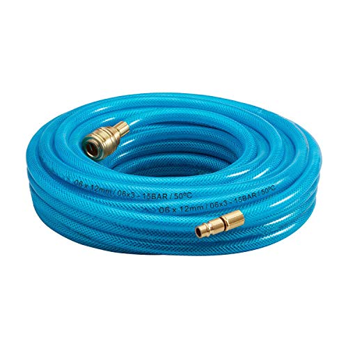 VINGO Manguera de aire 10m Aire Manguera para compresor 6u00d712u00d73mm Manguera para compresor de aire 15 bar Herramientas neumáticas para compresores,Para acoplamiento rápido de compresores