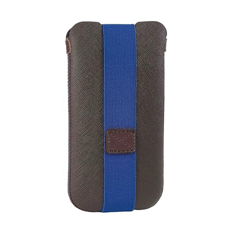 OneJoy Funda protectora para iPhone, ajuste delgado, cierre de correa elástica, neopreno ligero, sin cremallera, funda protectora alternativa para teléfonos celulares de 6.5 a 6.9 pulgadas (marrón
