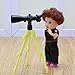 NUOBESTY 12pcs Mini Telescopes with Tripod Miniature Telescope Models Pocket Binocular Toys for Dollhouse Early Educational Ornaments Random Color