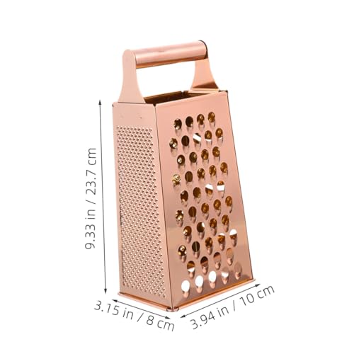 Rallador caja de acero inoxidable dorado 4 lados miniatura 2