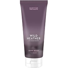Scottish Fine Soaps Wild Heather Body Wash with Organic Heather Extract, Pink Pepper, Patchouli, Amber Notes, 200ml