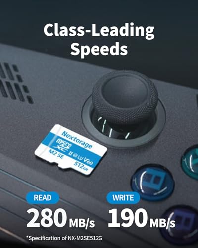 Image of Nextorage Japan 128GB Micro SD Card UHS-II V60 Nikon, GoPro, Olympus, Insta360 4K Video Smartphone Drones Action Camera Max Read Speed 280MB /s Max Write Speed 100MB /s NX-M2SE128G Memory Card