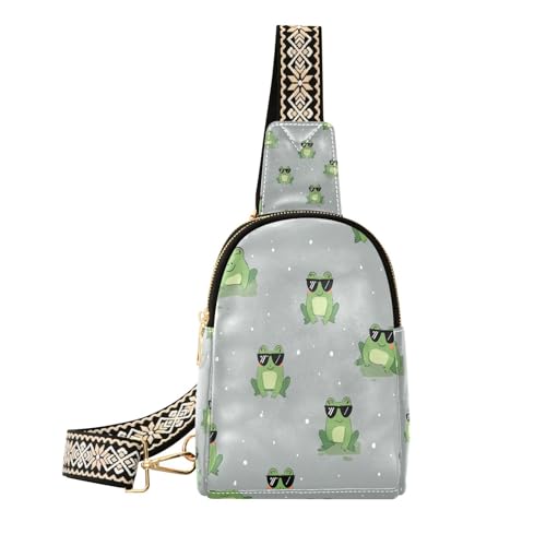Grenouille de plage tendance hippie drôle vert gris grand modèle jardin