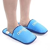 NEWGO Foot Ice Packs Slippers, 2 Pack Hot Cold Therapy Gel Ice Slippers for Plantar Fasciitis, Feet Neuropathy Pain Relief, Foot Pain, Chemotherapy, Toe Pain, Swollen Feet, Gout Relief