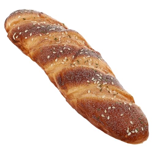 LIFKOME Pu Artificial Bread Model 9.05X2.75X1.37In Simulation Bread Photo Prop