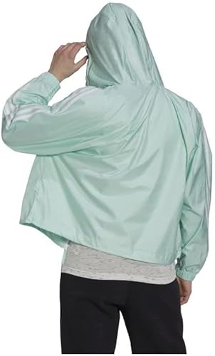Miniatura 2 de adidas Chaqueta de viento básica de 3 rayas para mujer