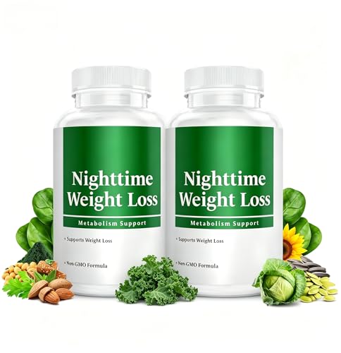 (Pack de 2) Complejo nocturno para bajar de peso: equilibrio metabólico nocturno, relajación nocturna y esculpido corporal suave | Unisexo