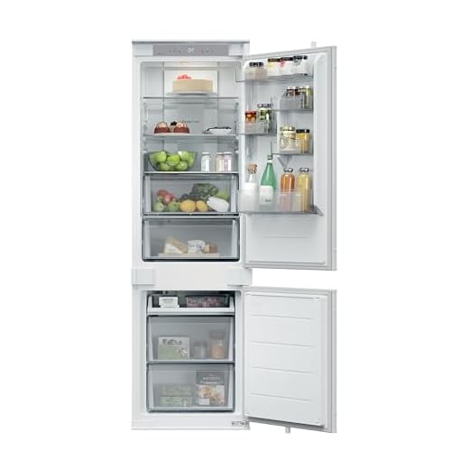 Hoover H-Fridge 400 Integrated Fridge Freezer, E Rated, Total No Frost, hOn App Connectivity, Circle Fresh Technology, 251L Total Capacity, White, 54x55x177 cm - HONBQT3518EK-UK