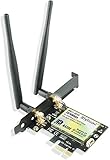 ✔ Schnelles WLAN 6 Leistung – Die Ziyituod AX200 WiFi-Karte mit 802.11ax WLAN-Technologie (WIFI 6), bringen Sie Ihr Desktop-WLAN auf die nächste Ebene. Unterstützt 2,4 GHz Band oder 5 GHz Band für alle Ihre Geräte mit hoher drahtloser Übertragungsrate von bis zu 2974 Mbit/s. Reduzieren die Verzögerung, sodass Sie reaktionsschnelle Echtzeitspiele, Videoanrufe oder ein beeindruckendes VR-Erlebnis genießen können .
