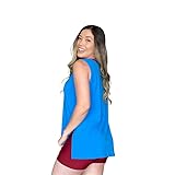 Blusa Feminina Sobre Legging Tapa Bumbum Moda Fitness Academia e Ginástica (G, Azul)