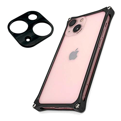 ギルドデザイン ソリッドバンパー iPhone 13 mini (ブラック＋レンズガード)