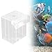 IEUDNS Aquarium Breeder Box Hatchery Easy Installation Separation Net Separator Nursery Breeding Box, Clear