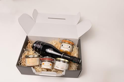 Relais Gourmet – Estuche La Rhune: Foie Gras, Magret ahumado y champán, 100% francés, sin conservantes